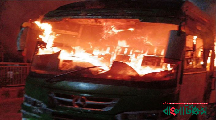 Three buses torched in Dhaka within hours